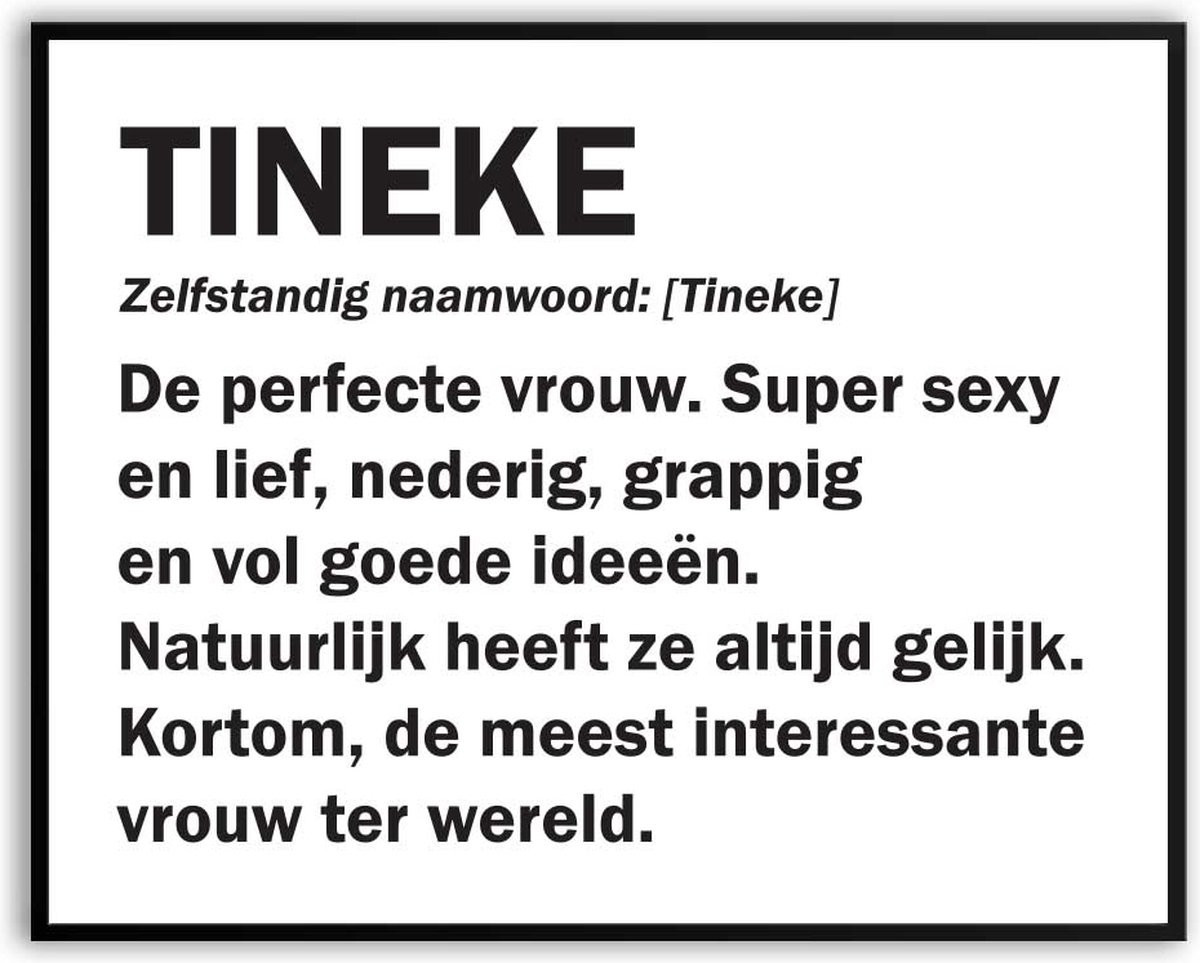 Tineke Woordenboek Fotolijst met glas, 40 x 50 cm