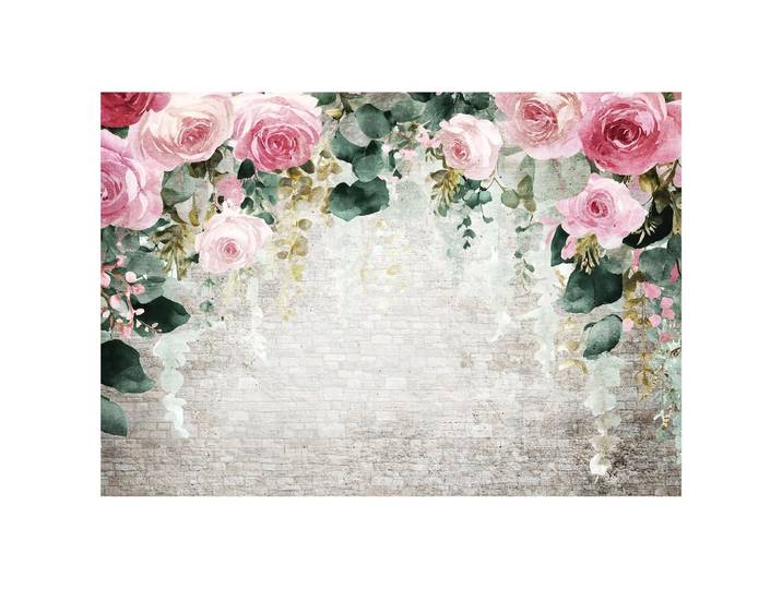 FOTOTAPETE Blumen Hängend Rosa 400x280 cm