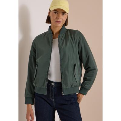 Blouson CECIL, Damen, Gr. XXL (46), grün (olive night), Stoff, Oberstoff: 100% Polyester. Oberstoff 2: 100% Polyester, comfort fit normal, Rundhals, Rippbündchen, Jacken Blouson, 2in1