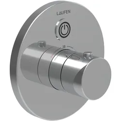 LAUFEN SHOWERTRONIC, Frontplatte zu elektronischem, thermostatischen Simibox, chrom HF707030100000