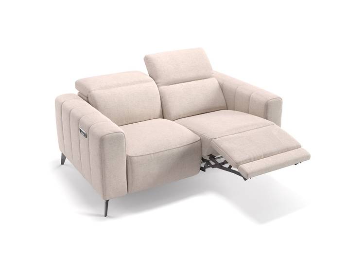 2-Sitzer Couch PALERMO Stoffsofa Elegant