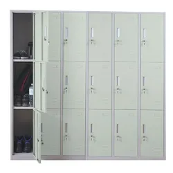 Schließfach Preston T829, Schließfachschrank Wertfachschrank Spind, Metall 18 Fächer ~ grün