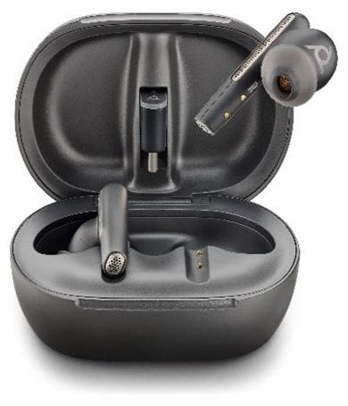 HP Poly Voyager Free 60+ UC M Carbon Black Earbuds +BT700 USB-C Adapter +Touchscreen-Ladeetui, Kabellos, Anrufe/Musik, Kopfhörer, Schwarz