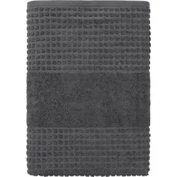 Juna Check Handtuch 70 x 140 cm dunkelgrau