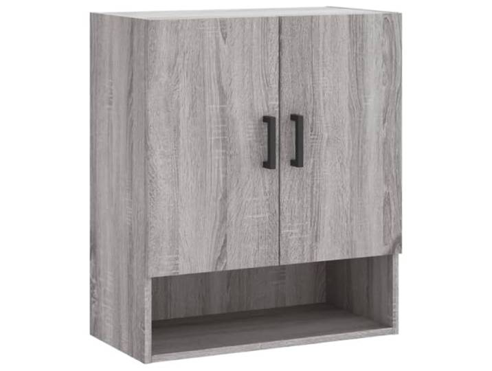 HKLGBVCR Wandschrank Sonoma, Grau, 60 x 31 x 70 cm, Holz Wandbefestigung ohne Platzbedarf auf dem Boden, Anzeigefläche oben, organisierte tägliche Aufbewahrung, technisches Holz