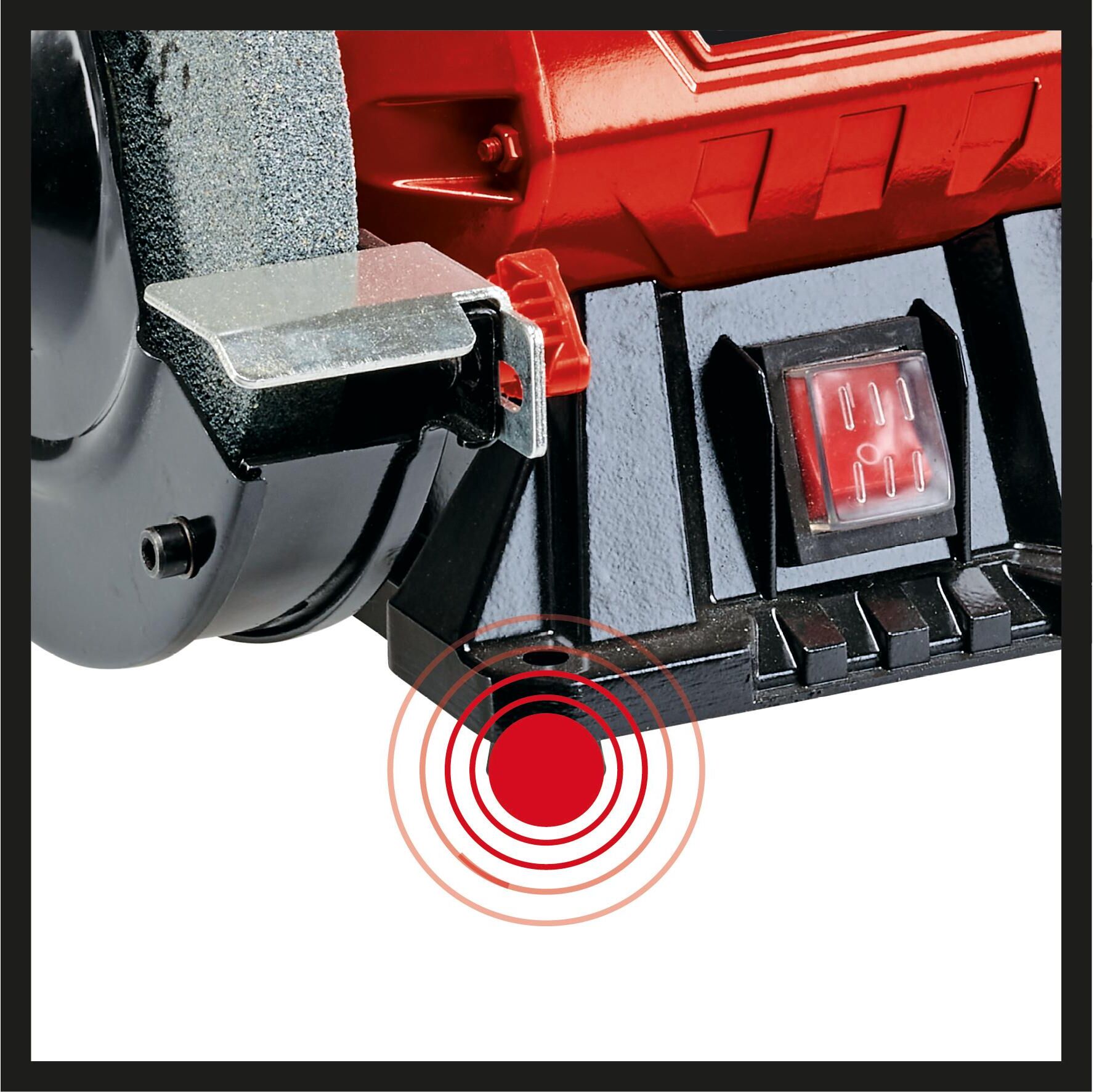 Doppelschleifer EINHELL "TC-BG 150", schwarz (rot, schwarz), B:21,9cm H:23,4cm L:30,9cm, Schleifmaschinen, Doppelschleifer rot, schwarz Einheitsgröße