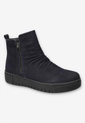 Women's Estella Slip-Resistant Ankle Boot by Easy Works in Navy (Size 11 M)