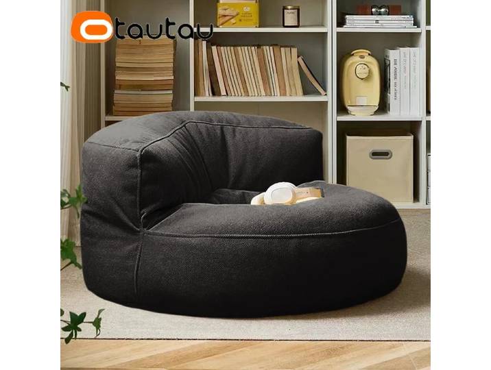 OTAUTAU-Pouf rempli avec remplissage, pouf étanche, chaise pouf, siège de canapé, salon, jardin, plage, piscine, F133