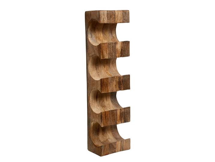 Butlers Weinregal Mango Days, Braun, Holz, 13x50x9 cm, Weinregale