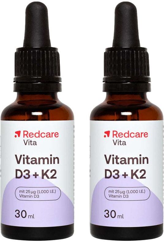 Redcare von Shop Apotheke Redcare Vitamin D3 + K2 Doppelpack 2x30 ml Tropfen zum Einnehmen