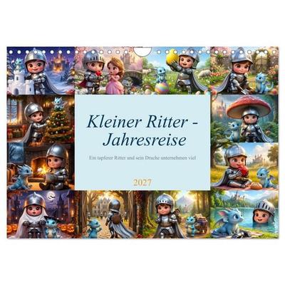 Kleiner Ritter - Jahresreise (Wandkalender 2027 DIN A4 quer), CALVENDO Monatskalender