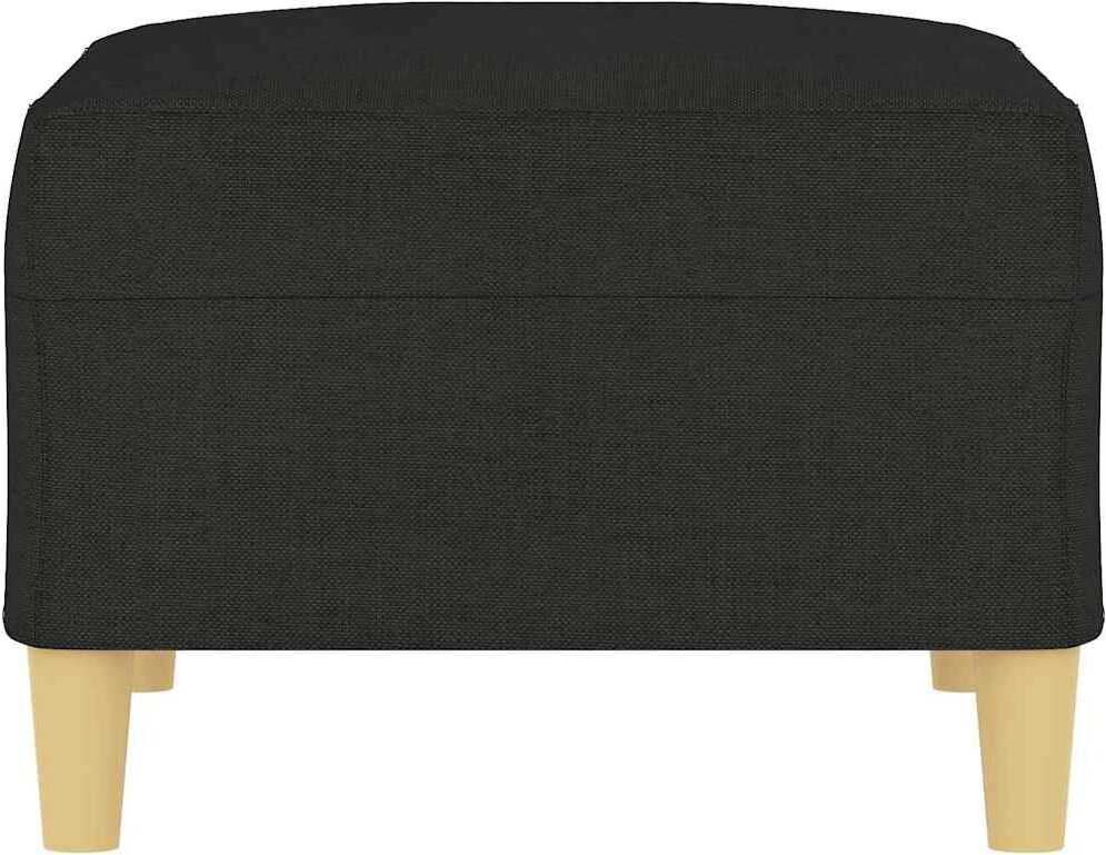 vidaXL Repose-pied Noir 70x55x41 cm Tissu