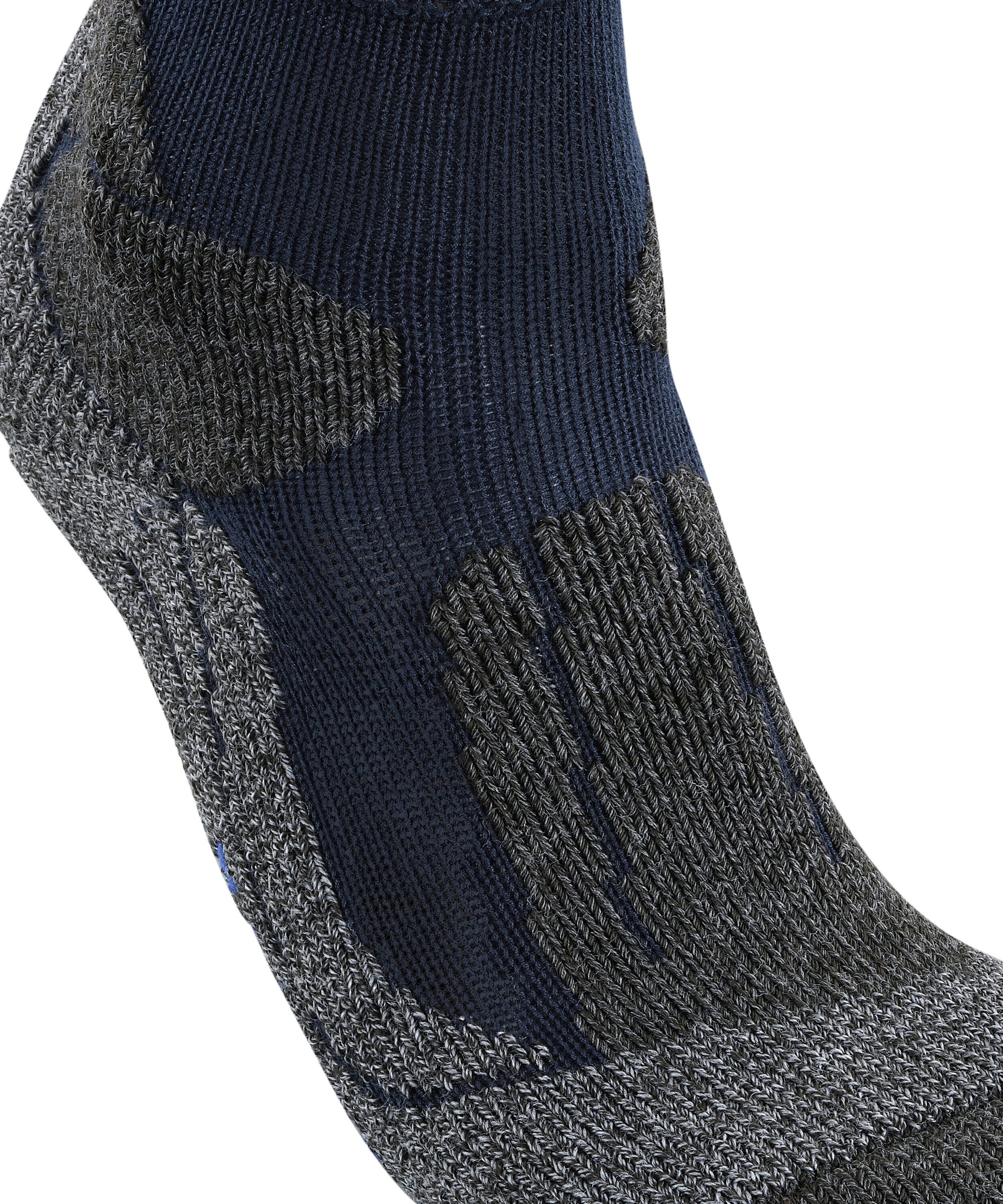 Wandersocken FALKE "TK1 Adventure Cool", Herren, Gr. 42-43, blau (marine), Materialmix, normal, Socken Wandersocken, hoher Schutz für bergiges Gelände, schnelltrocknend, atmungsaktiv marine 42-43