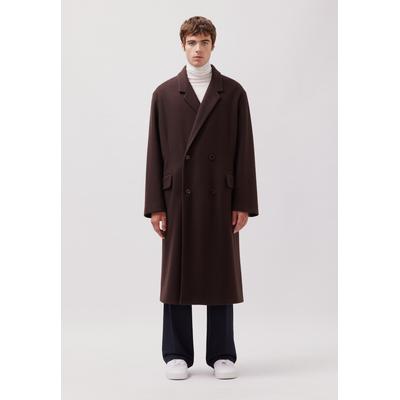 Parka STUDIO SEIDENSTICKER "Studio", Herren, Gr. S/M, braun (dunkelbraun), 70% Polyester, 30% Wolle, unifarben, Jacken Parka
