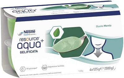 Nestle' Resource Aqua Acqua Gelificata+mint Cup 6 4x125 G