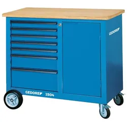 GEDORE 1504 0511 Rollwerkbank mit 7 Schubladen