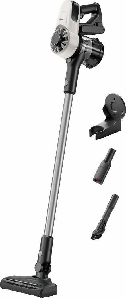 AEG AP31CB18IW, Stabstaubsauger, Beutellos, Weiß, 0,5 l, Trocken, Zyklonisch/Filterung