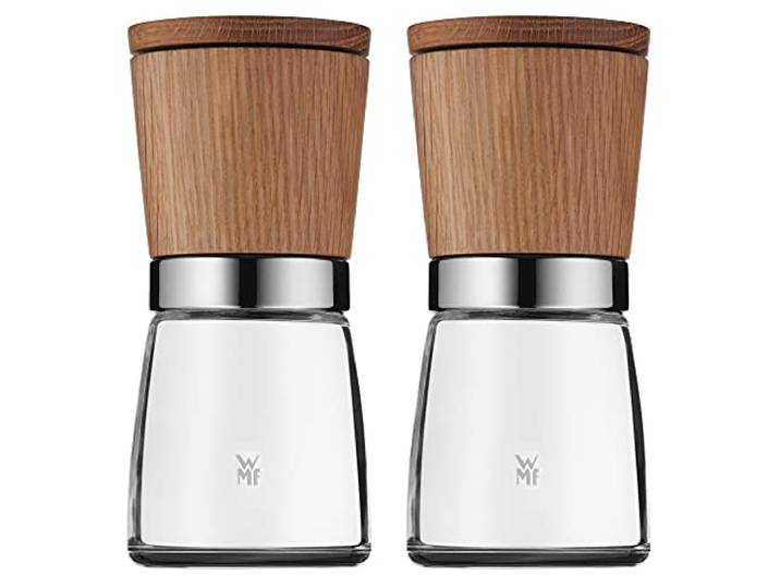 WMF 652314500 Set de 2 Moulins à épices Verre\, Marron\, 14 cm