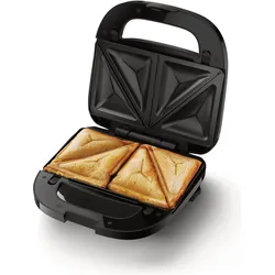Philips HD2350/80, Kontaktgrill, Schwarz, Silber