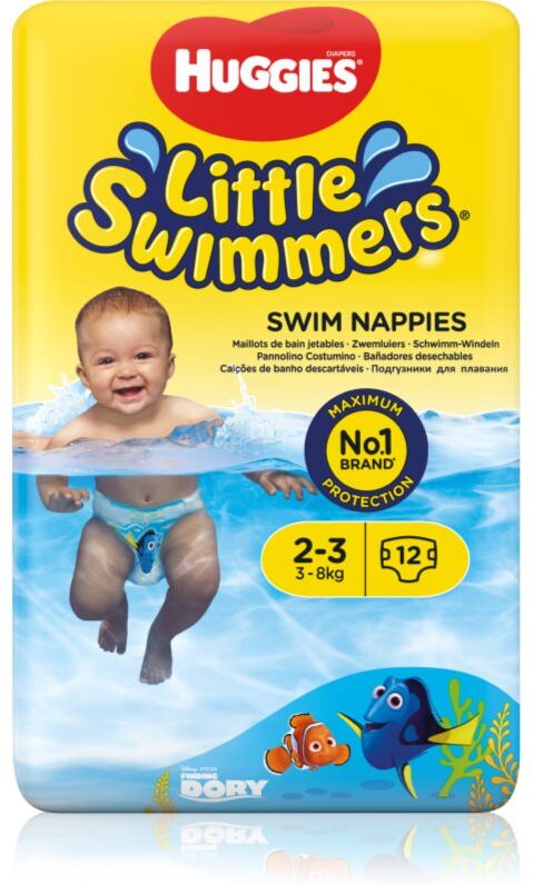 Huggies Little Swimmers 2-3 maillot de bain de protection jetable 3-8 kg 12 pcs