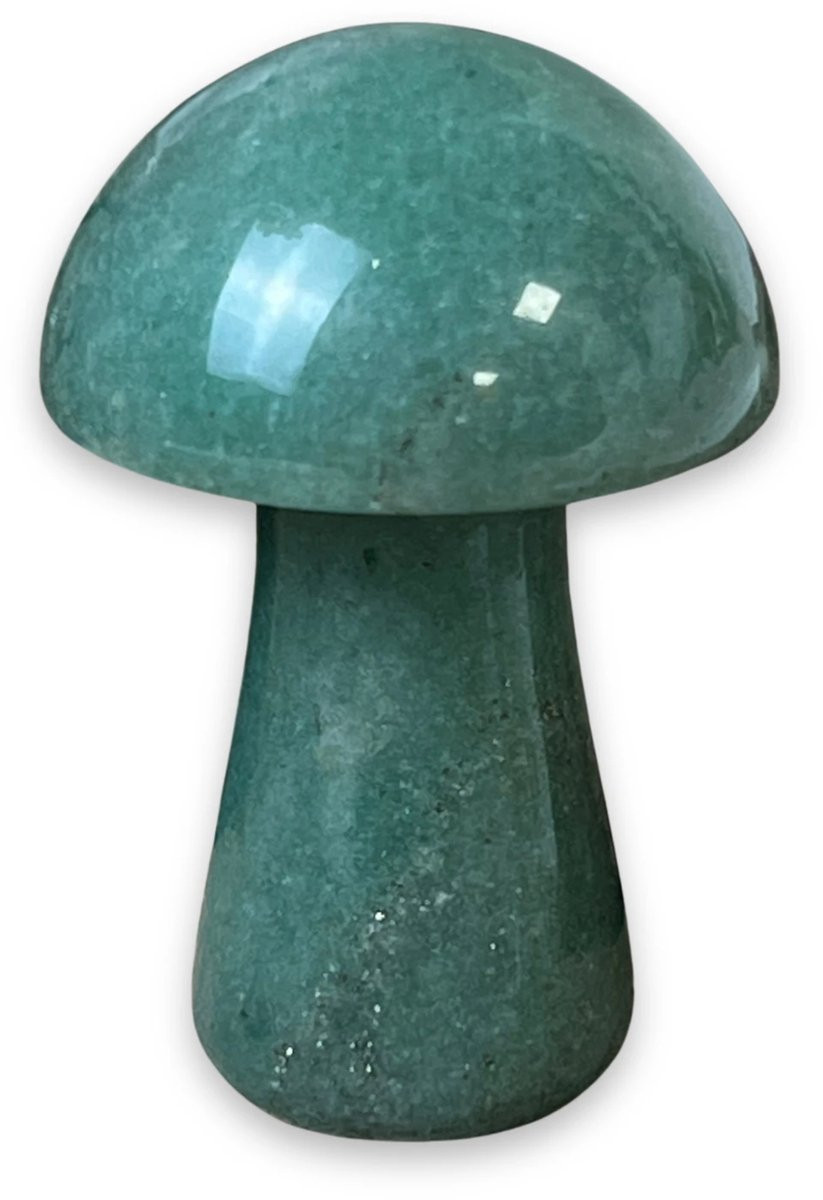 Ruben Robijn Aventurijn Paddenstoel Decoratie voor op tafel, 5 cm