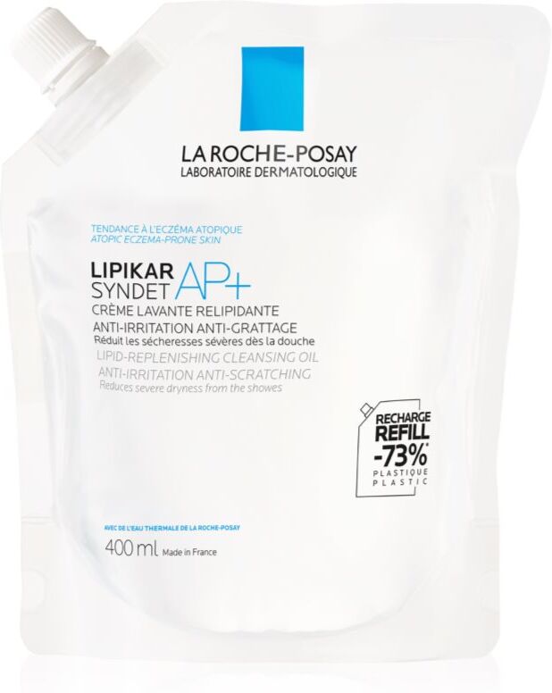 La Roche-Posay Lipikar Syndet AP+ kremiges Reinigungsgel Gegen Reizungen und Jucken der Haut 400 ml