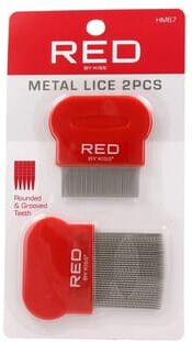 Kiss Metal Lice Comb Pente Alumínio 2 Unds