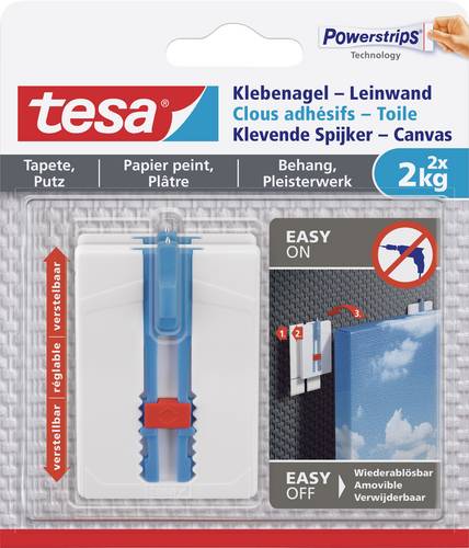Tesa 77779 Klebenagel-Leinwand Weiß Inhalt: 2St.