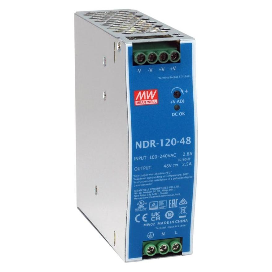 LevelOne ind. Netzteil POW-4842 48VDC 120W DIN-Schiene PoE (120 W) (POW-4842)