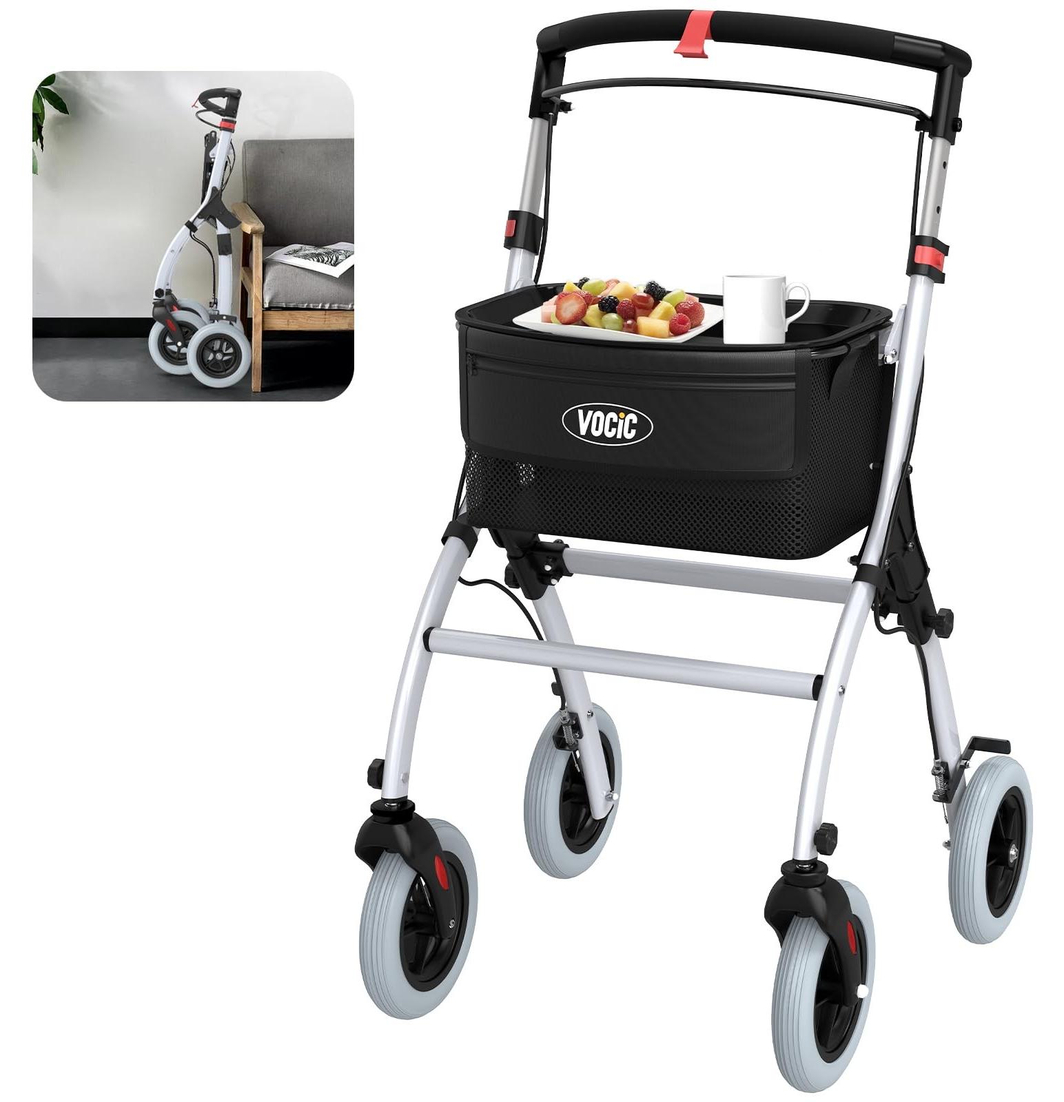 Intelligenter, faltbarer Rollator für den Innenbereich