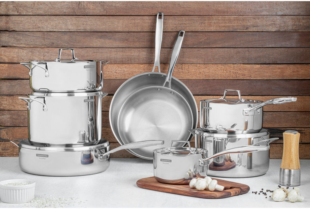 Tramontina 8 - Piece Stainless Steel Cookware Set 8