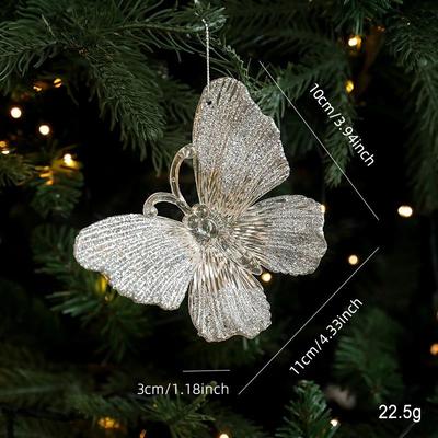 Uplift Treasures Butterfly Christmas Ball Hanging Ornament s13