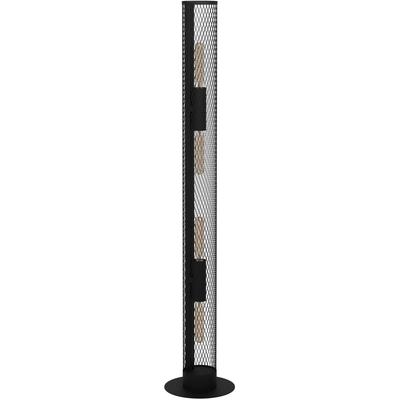 EGLO Stehlampe "REDCLIFFE", schwarz, Ø 12cm H: 135,5cm, 1 Stk., Leuchten, Stehleuchte in schwarz aus Stahl - exkl. E27 - 4X40W, Stehlampe