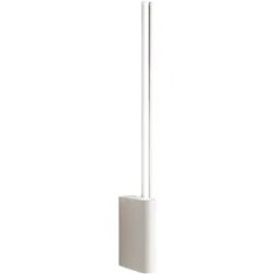 Zafferano Brillante LED-Wandleuchte aus schwarzem Aluminium, minimalistisches Zylinder-Design, dimmbar via TRIAC, 1-flammig, Maße: 8,2 x 3,6 x 70,2 cm.