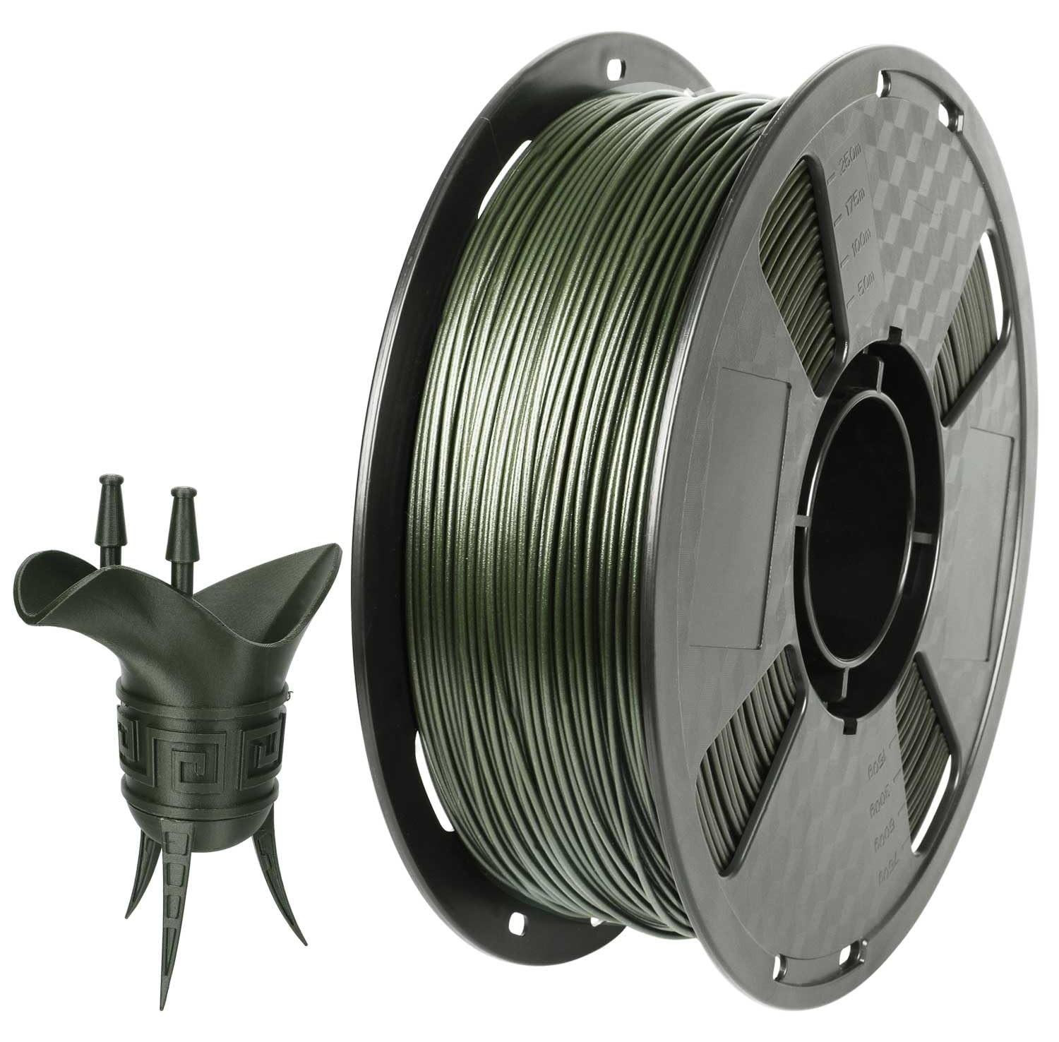 Merkloos PETG Carbon Fiber 3D Printer Filament Olive Green 1.75mm