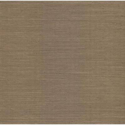 Chris Loves Julia x A-Street Prints Mycroft Chestnut Grasscloth Wallpaper