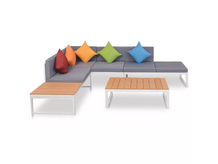 VidaXL - Garten-sofa-set aluminium, One Size, Multicolor