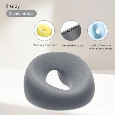 Uplifted Goods Memory Foam Face Down Desk Nap Pillow grey
