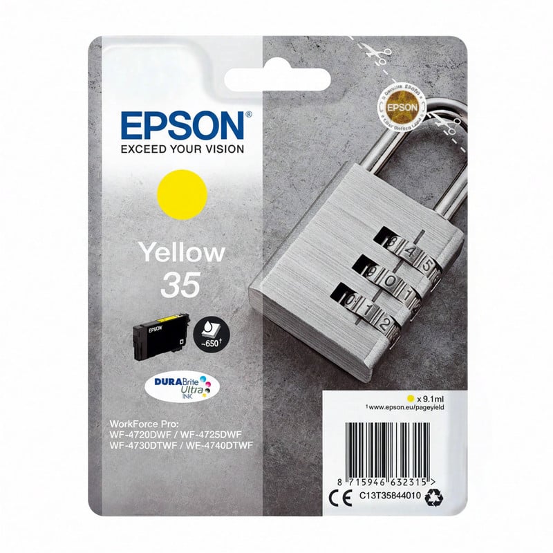 Epson Padlock DURABrite Ultra inkt enkele verpakking geel 35