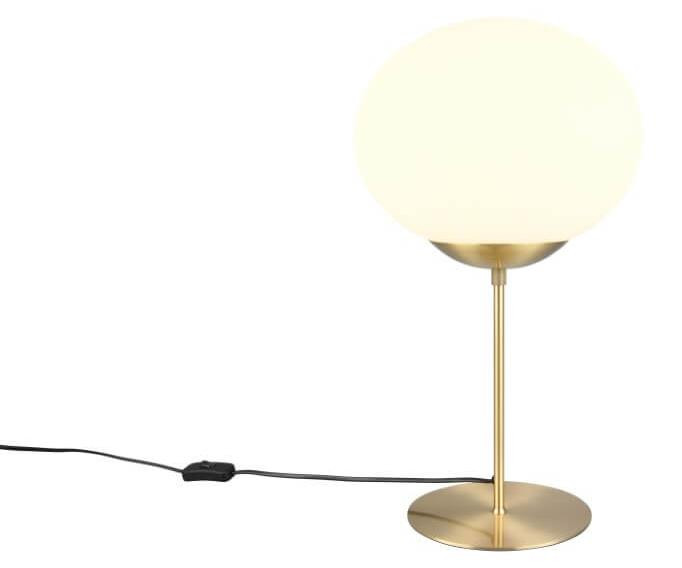 Tafellamp Fomento Trio van Trio in messing met wit glas