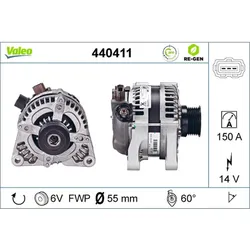 Generator VALEO 440411 für Volvo Ford C30 Focus II Turnier C-Max