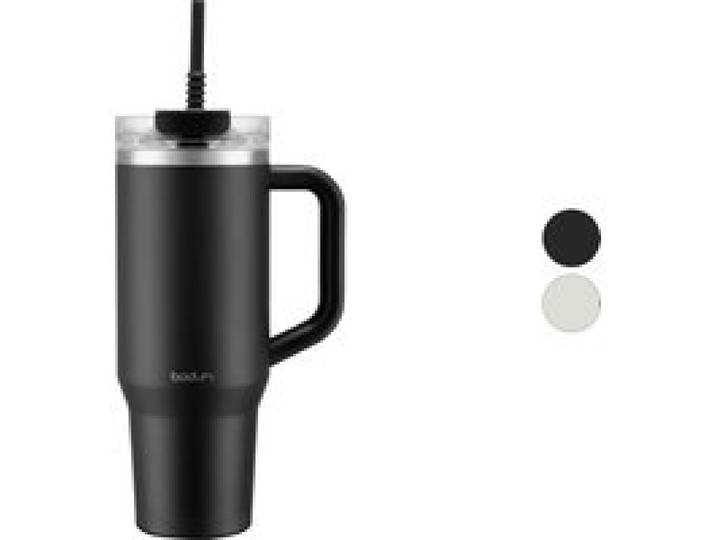 BODUM Gobelet de voyage avec anse et paille en silicone »TRAVELMUG«