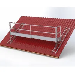 Mauderer Geländer Alu zur Verlängerung für das Anbaumodul (ohne Tür), klappbar 2,5m Länge
