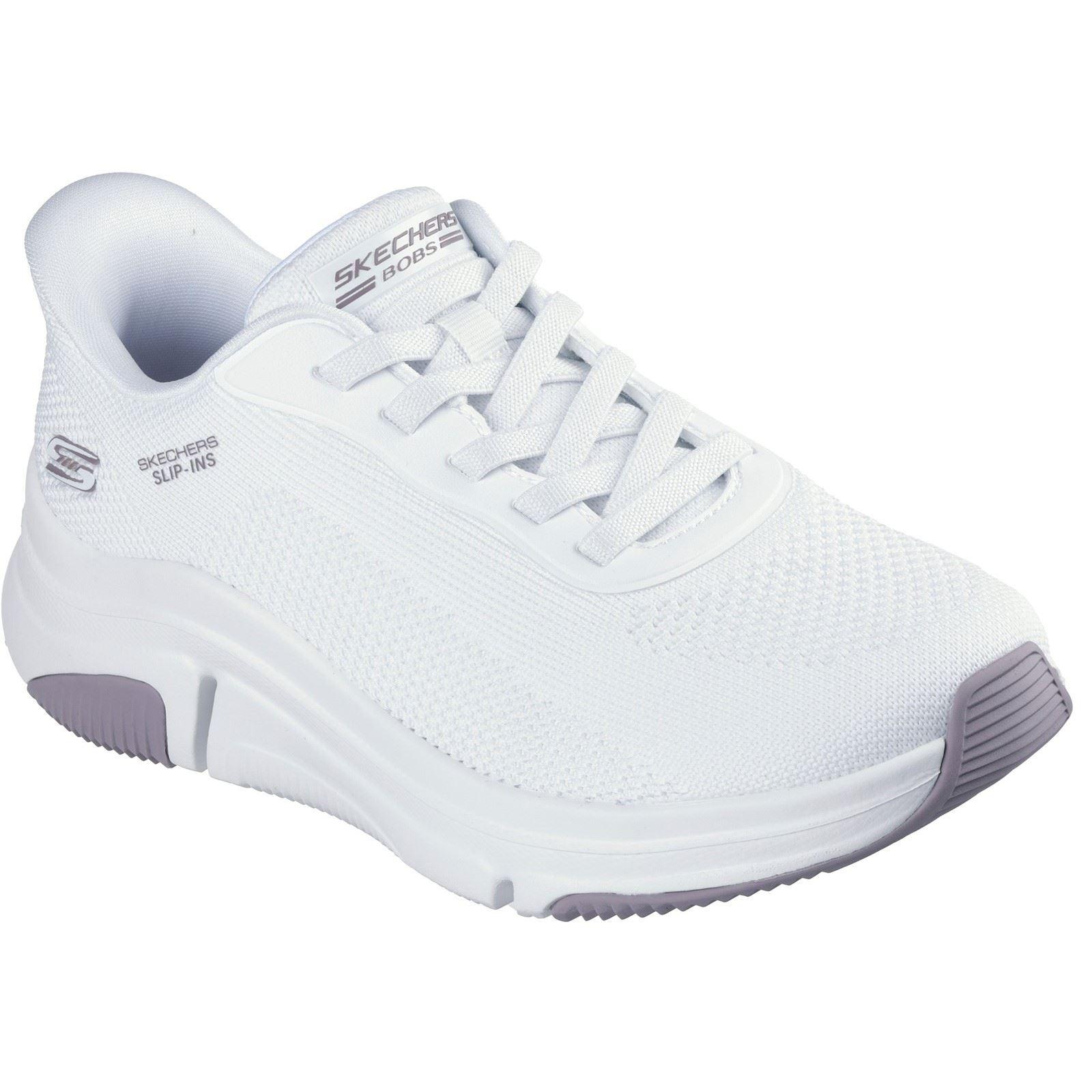 Skechers BOBS Sparrow Flex Too You Textiel Dames Witte Sneakers