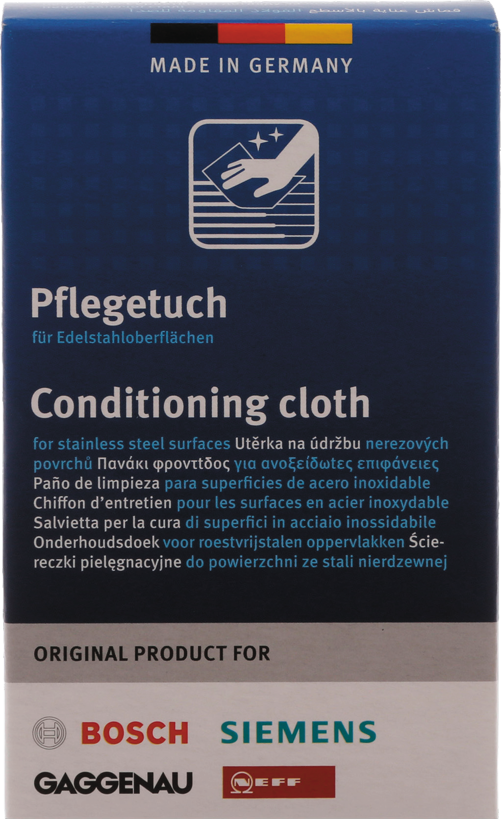 Bosch Conditioning cloths stainless steel surfaces 5pcs.
