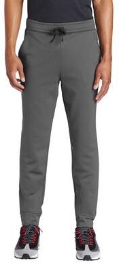 Sport-Tek ST233 Sport-Wick Fleece Jogger in Dark Smoke Grey size XS   Polyester