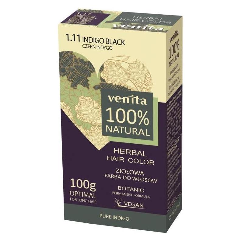 Venita - Herbal Hair Color Herbal Hair Dye 1.11 Indigoack (Indigo Black) (33081175)