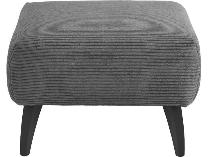 Polsterhocker, 100% Polyester, Grau, 66×66 cm, Gepolstert, Hochwertige Stoffqualität, Inosign