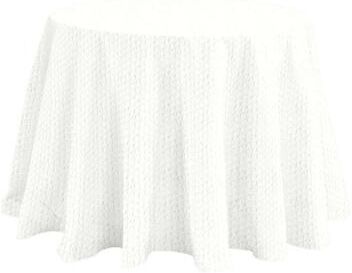 "Essential Tablecloth - White Quilted, 90"" - Ballard Designs"
