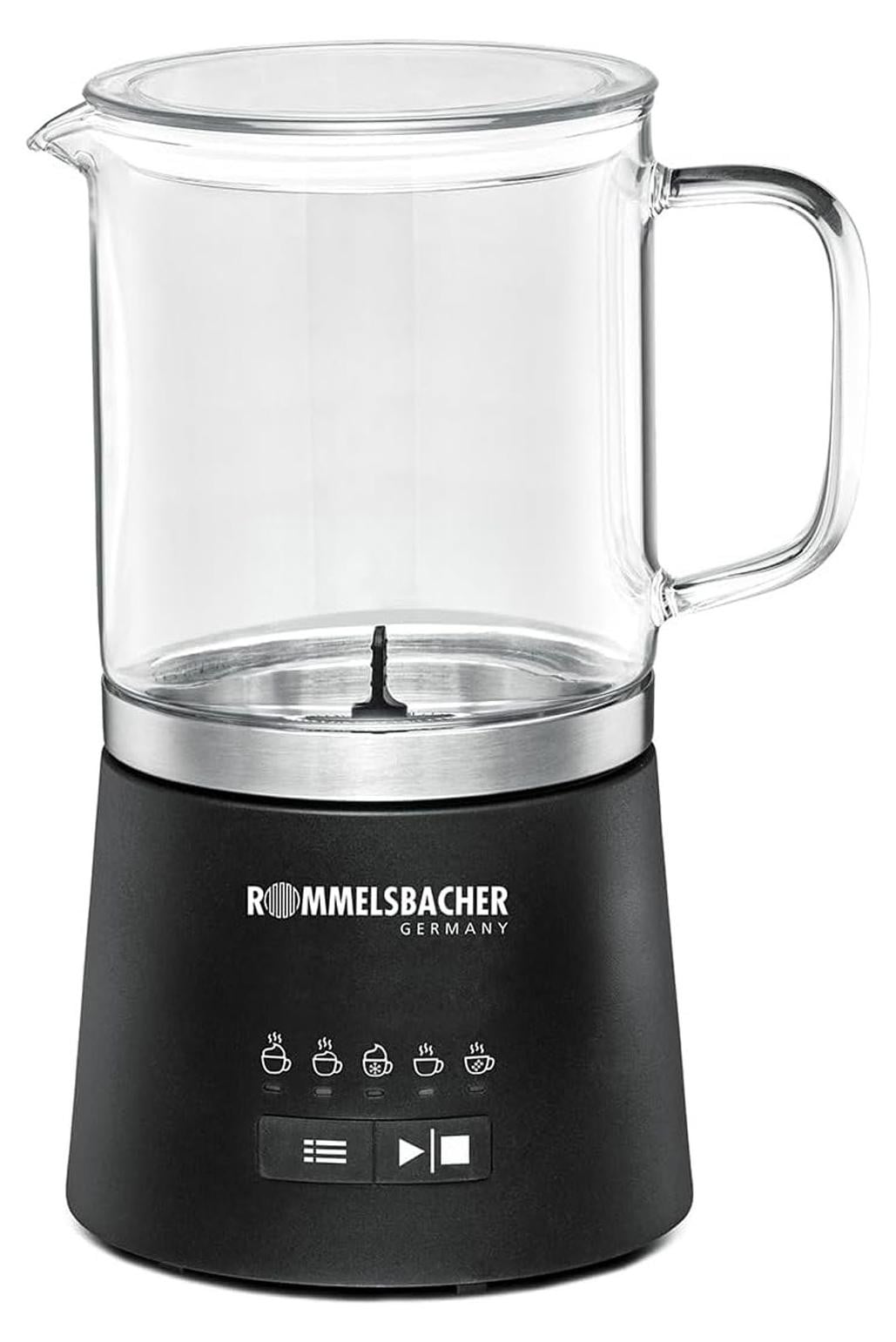 Rommelsbacher melkschuimer, zwart